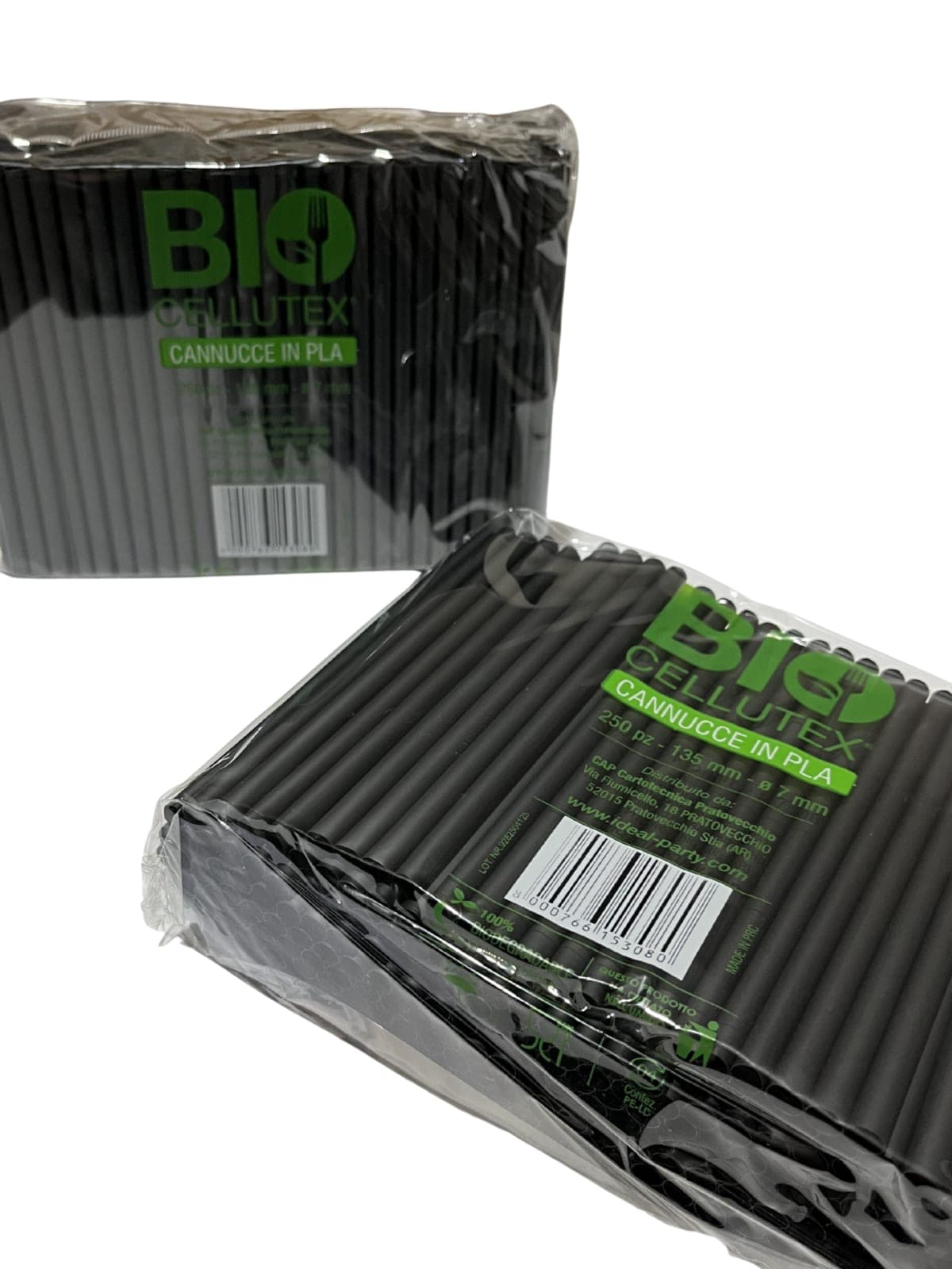 Cannucce 135mm Nere Bio 250pz